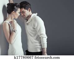 Sensual scene of two young lovers Sensual scene of two young lovers