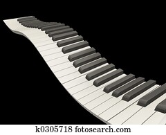 Wavy piano keys Wavy piano keys