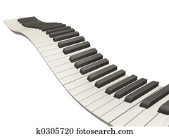 Wavy piano keys Wavy piano keys