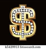 Bling dollar sign Bling dollar sign