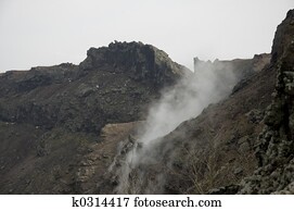 crater of the Vesuvius