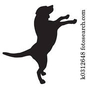 dog silhouette dog silhouette