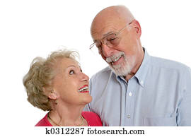 Senior Couple Private Joke