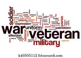 War veteran word cloud War veteran word cloud