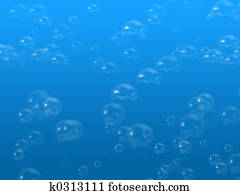 כחול, בועות