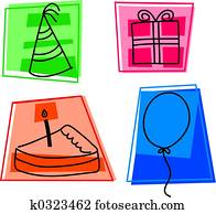 birthday icons birthday icons