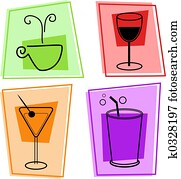 drinks icons drinks icons