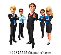Group business people in office.