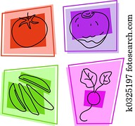 vegetable icons vegetable icons