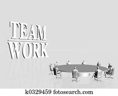 vorm een team werk, conference.