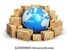 Worldwide shipping concept Worldwide shipping concept