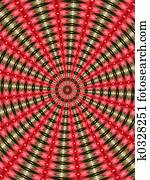 אדום, זהב, שחור