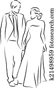A bride and groom on their wedding A bride and groom on their wedding