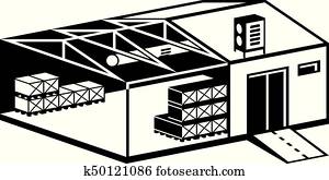 Industrial warehouse building Industrial warehouse building
