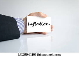 Inflation text concept Inflation text concept