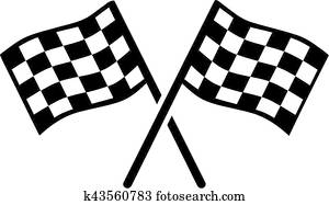 ゴール 旗 そして Kart 競争 クリップアート 切り張り イラスト 絵画 集 K43568873 Fotosearch
