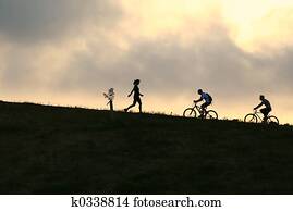 Mountain bikers Mountain bikers