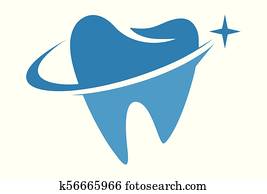 זהירות של השיניים, לוגו, dsign