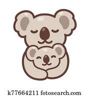 קואלה, אמא ותינוק