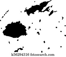 黒 シルエット 国 ボーダー 地図 の フィージー 白 背景 の ベクトル イラスト クリップアート K Fotosearch