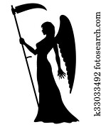 Angel of Death Silhouette Angel of Death Silhouette