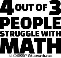 cztery, poza, od, trzej ludzie, walka, z, math., quote.