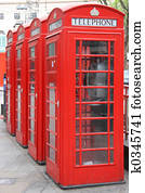 Four London Phone Booths