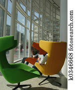 in library in library