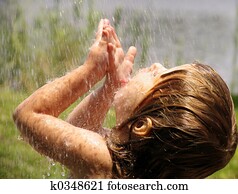 Playing in the rain Playing in the rain