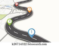 road infographic road infographic