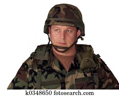 Soldier on white Soldier on white