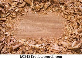 Wood shavings Frame Wood shavings Frame