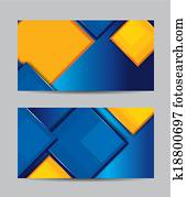 ベクトル, 抽象的, 創造的, 名刺