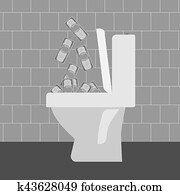 Flush money down the toilet Flush money down the toilet