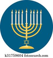 Menora For Hanukkah Celebration Menora For Hanukkah Celebration