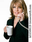 negócio, conversação