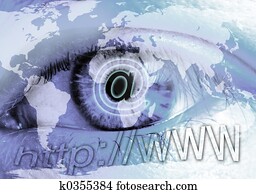 olho, e, internet