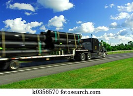 Truck move road Truck move road