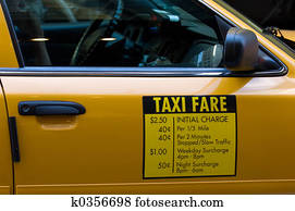 táxi, tarifa