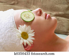 Woman at Spa. Woman at Spa.