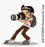 カメラマン ベクター 1000 カメラマン クリップアート Fotosearch
