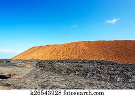 Black and Red Landscape