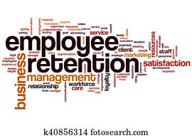 Employee retention word cloud