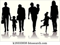 mother and child silhouette mother and child silhouette