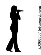 silhouette singer silhouette singer