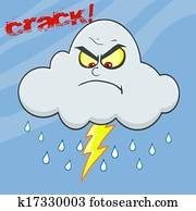wolke, wetterleuchten, mit, regen, und, text wolke, wetterleuchten, mit, regen, und, text