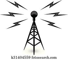 אנטנה, -, שדר, מגדל, איקון