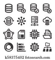 נתונים, איקון