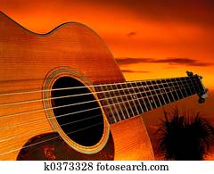 Guitar Sunset Guitar Sunset