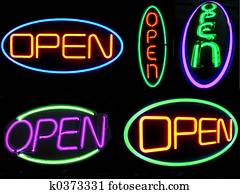 Neon Open Signs